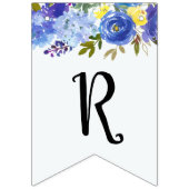 何か青いブライダルシャワーバナー水色 バンティングフラッグ (第3の旗)