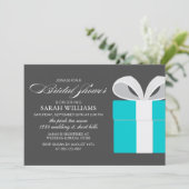 何か青いブライダルシャワー 招待状 (スタンド正面)