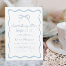 何か青いブライダルシャワー