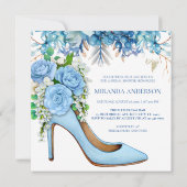 何か青い前にフローラブライダルシャワー 招待状 (裏面)