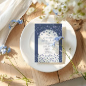 何か青い前にフローラブライダルシャワー 招待状