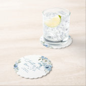 何か青い前にブライダルシャワー ペーパーコースター (インサイチュ)