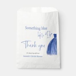 何か青い前に私はドレスブライダルシャワー フェイバーバッグ