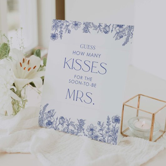 何か青い前に私は何個のキス 台座サイン