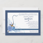 何か青い宗教招待状 招待状 (正面)