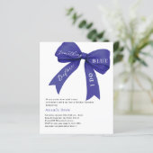 何か青い弓ブライダルシャワー招待 (スタンド正面)