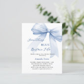 何か青い弓ブライダルシャワー招待 (スタンド正面)