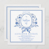 何か青い招待状 招待状 (正面/裏面)