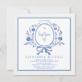 何か青い招待状 招待状 (正面)