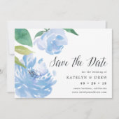 何か青い日付カードを保存 セーブザデート (正面)