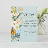 何か青い春ガーデンフラワーズブライダルシャワー 招待状 (スタンド正面)