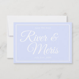 何か青い結婚式は日付カードを保存する セーブザデート