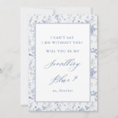 何か青い花嫁の付き添い人の提案をしてくれないか 招待状 (正面)