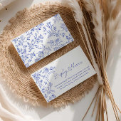 何か青い表示シャワー囲いカード エンクロージャーカード