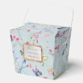 何か青い赤ちゃんシャワー フェイバーボックス (正面)