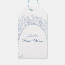 何か青い野生の花 ブライダルシャワーの招待状 ギフトタグ