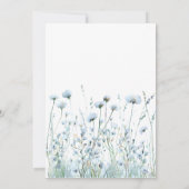 何か青い野結婚花 招待状 (裏面)