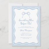 何か青い！独身最後の女祭り 招待状 (正面)