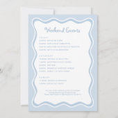 何か青い！独身最後の女祭り 招待状 (裏面)