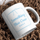 何か青のクルーがブライデスメイドにボウブライダルパーティ マグカップ