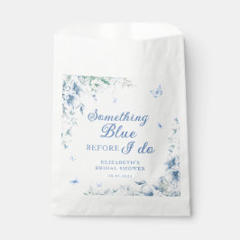 何か青の前に私はブルーシックブライダルシャワー フェイバーバッグ