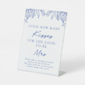 何か青シンプルい離れキス 台座サイン (正面)