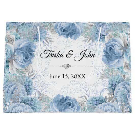 何か青結婚いコレクション ラージペーパーバッグ (正面)