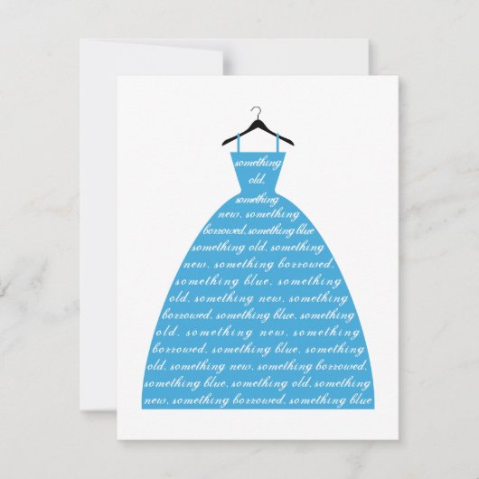 何か青結婚いドレスのブライダル (正面)