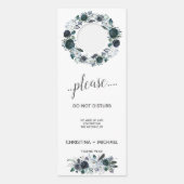 何か青 |の結婚ゲストは応答不可 ドアノブサイン (正面)