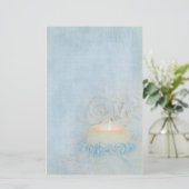 何か青 便箋 (スタンド正面)