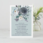 何か青 牡丹の花の花嫁の昼食会 招待状 (スタンド正面)