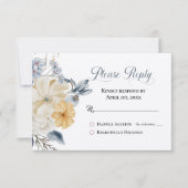 何か青 – 返信RSVP (正面)