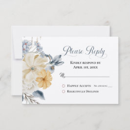 何か青 – 返信RSVP