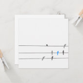 何か青 | Simplistic Bird Sky 絵を描's カード (正面/裏面インサイチュ)