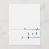 何か青 | Simplistic Bird Sky 絵を描's ポストカード (正面)