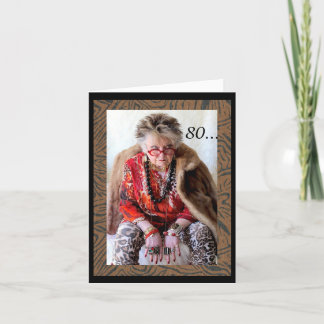 何か80歳のおもしろい誕生日 カード