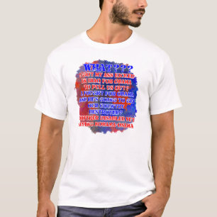 "何か。か。か"。 NObamaを言っている退役傷病軍人! Tシャツ