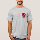 何か「一続きボートおよび犬のTシャツ Tシャツ (正面)