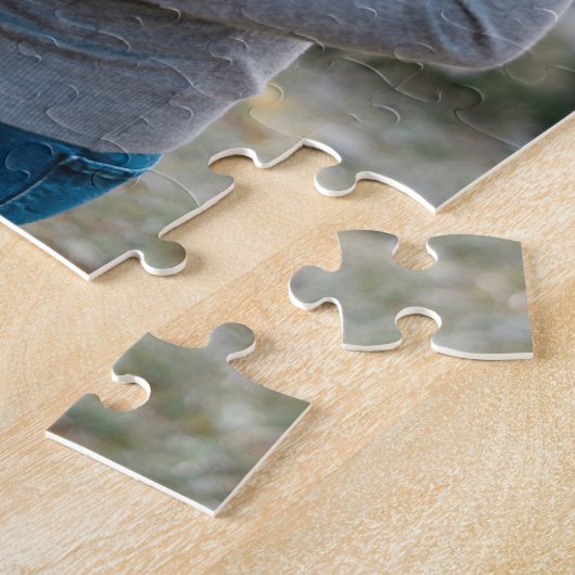 何か?性別の明け方の写真を持っていた ジグソーパズル (側面)