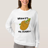 何か。 私急速か。 怠惰 Tシャツ (正面)