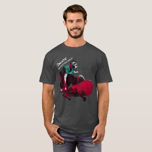 何があってもスケートをする Tシャツ (正面フル)