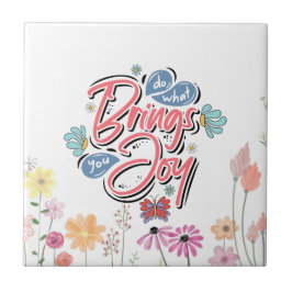 何があなたにもたらすフローラと蝶の引用文 タイル