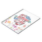 何があなたにもたらすフローラと蝶の引用文 ノートブック (左側)