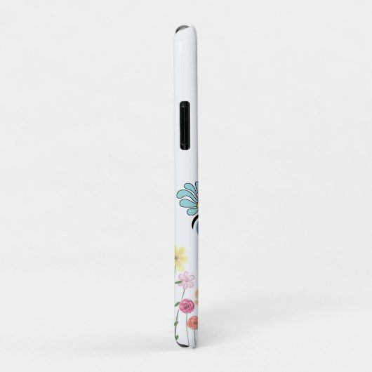 何があなたにもたらすフローラと蝶の引用文 Case-Mate iPhoneケース (裏面/右)