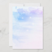 何があなたの財布パステルクラウドブライダルシャワー 招待状 (裏面)