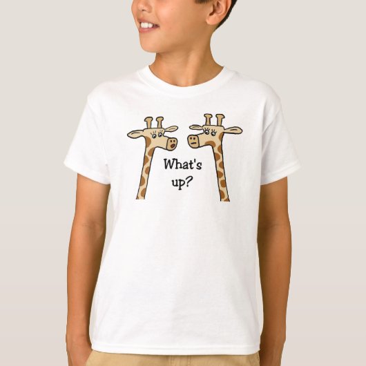 何がありますか。 キリンのTシャツ Tシャツ (正面)