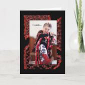 何がおもしろい起こっているか知らずに笑うギャル カード (正面)