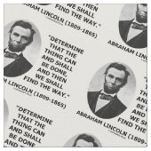 何ができるかを決定リンカーン引用文 ファブリック (クローズアップ)