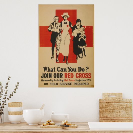 何ができる?赤十字に参加する ポスター (キッチン)