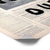 何がもしうまくいく – レトロ新聞スタイル ポスター (角)